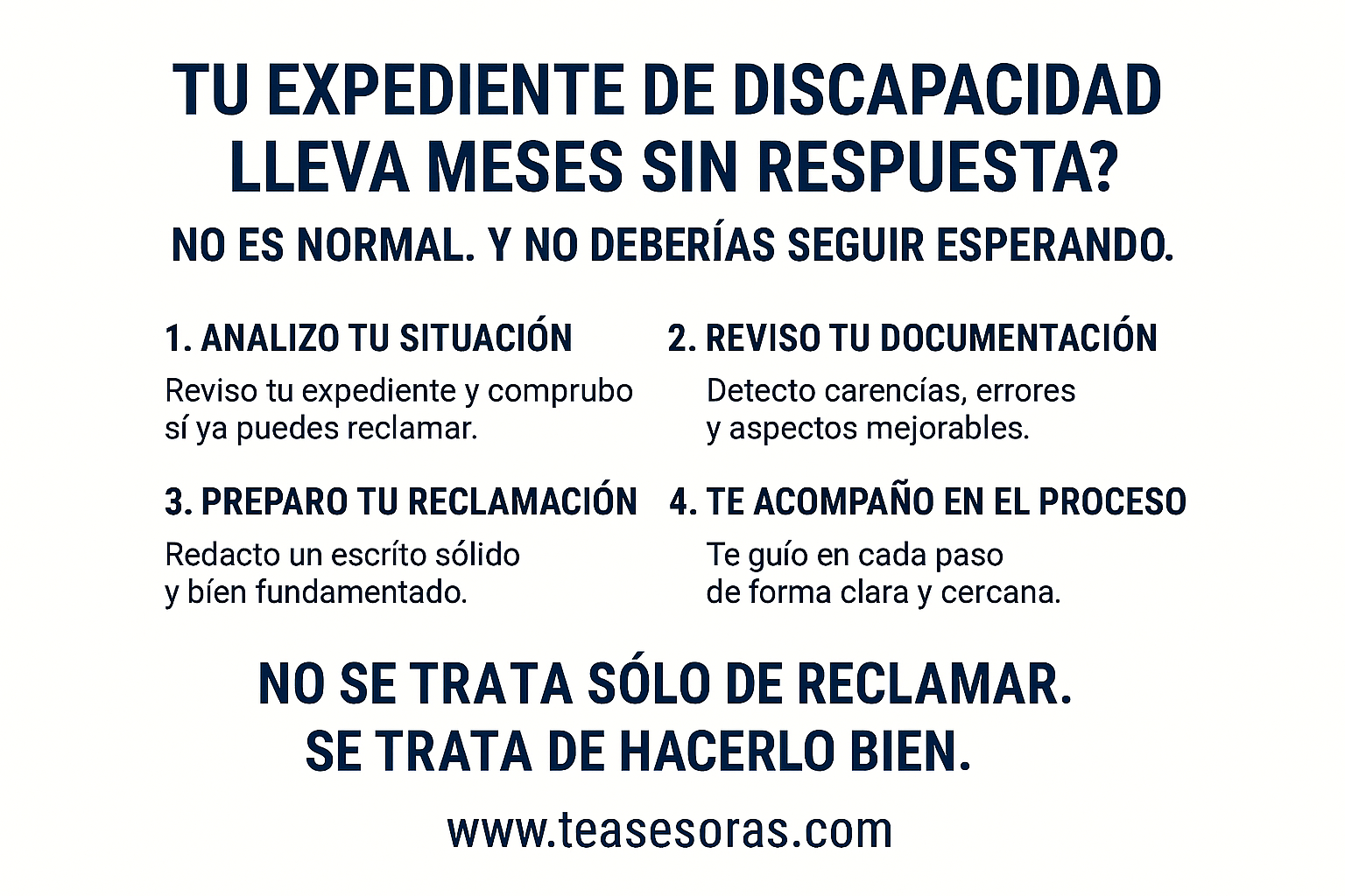 ¿Tu expediente de discapacidad lleva meses sin respuesta?