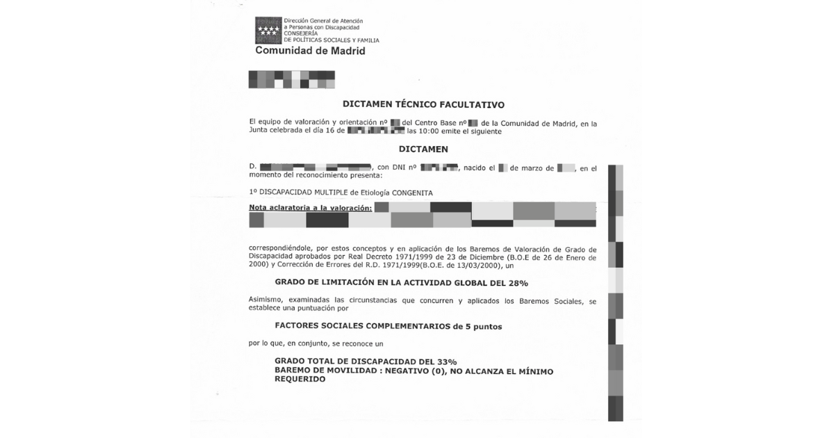Cómo reclamar una discapacidad denegada o un grado de discapacidad inferior al que te corresponde